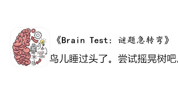 BrainTest谜题急转弯第七十八关通关攻略-鸟儿睡过头了尝试摇晃树吧