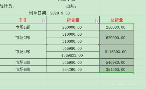 WPS怎么设置表格的不规则单元格求和？ 软件教程