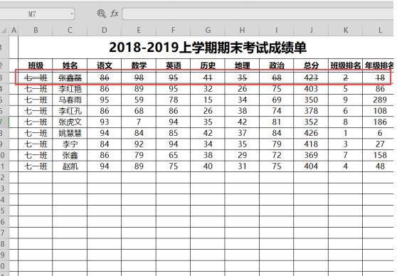 Excel快速自动添加删除线方法 软件教程