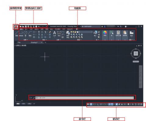 AutoCAD2019工作界面说明 软件教程