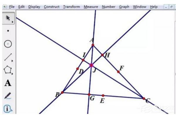 几何画板如何绘制九点圆？几何画板画九点圆的操作方法 软件教程