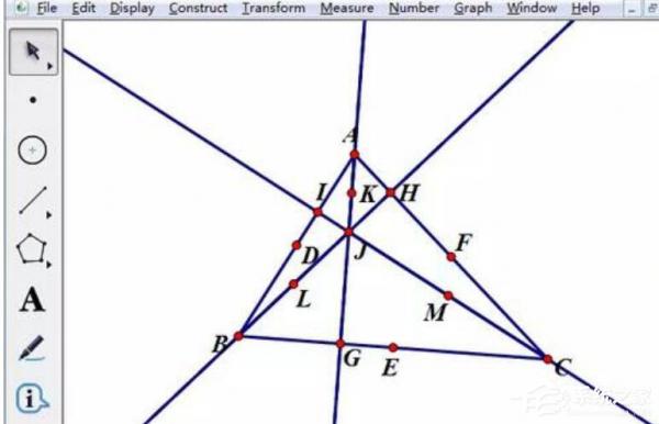几何画板如何绘制九点圆？几何画板画九点圆的操作方法 软件教程