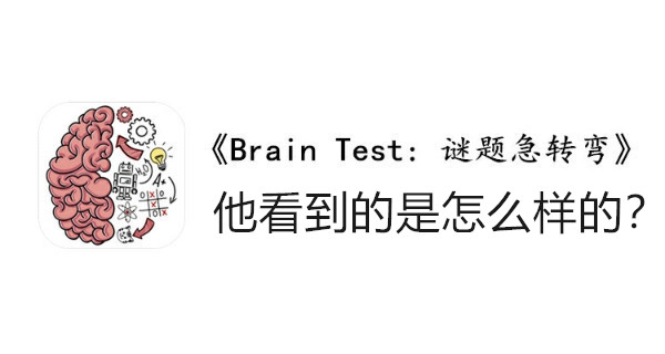 BrainTest谜题急转弯第一百六十一关通关攻略-他看到的是怎么样的