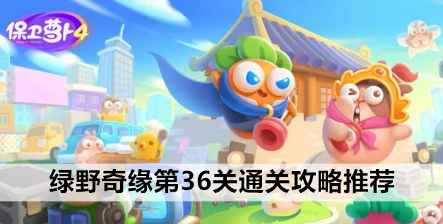 绿野奇缘第36关通关攻略推荐 保卫萝卜4绿野奇缘第36关炮塔应该怎么放