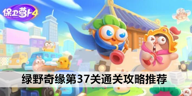 绿野奇缘第37关通关攻略推荐 保卫萝卜4绿野奇缘第37关炮塔应该怎么放