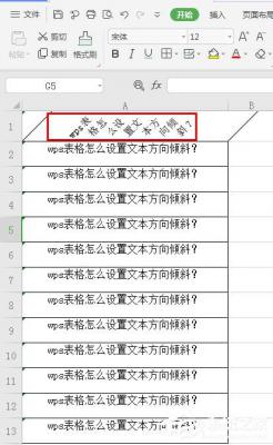 wps表格怎么设置文本方向倾斜？wps表格设置文本方向倾斜的方法 软件教程